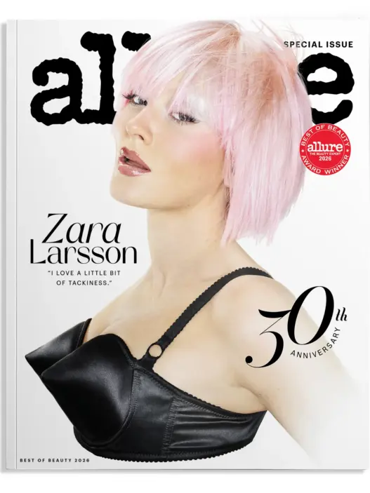 Zara Larsson with pink hair for her September 2026 Allure cover shoot