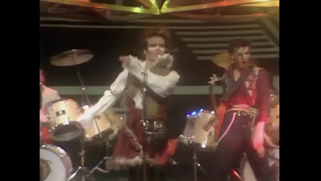 Adam and the Ants performing Antmusic on Top of the Pops in December 1980