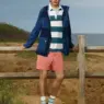 Ruben Bilan-Carroll wearing Brooks Brothers for Americana Manhasset’s fall 2026 lookbook