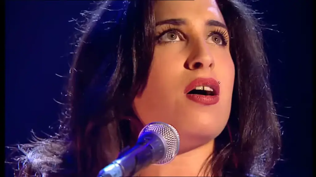 Amy Winehouse during her 2004 Jonathan Ross appearance performing I Heard Love Is Blind
