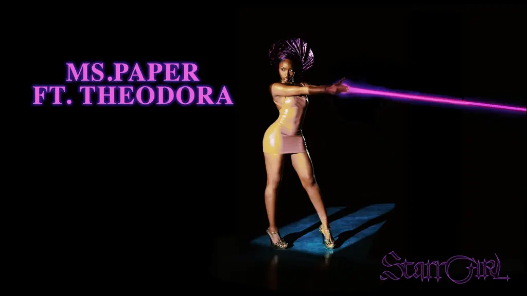 Ayra Starr and Theodora Ms. Paper artwork