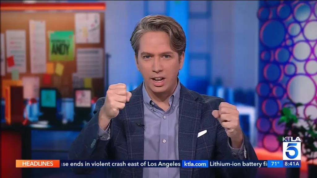 KTLA discussion of beer with protein and electrolytes
