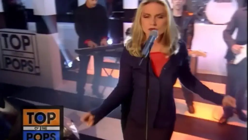 Blondie performing Maria on Top of the Pops in February 1999