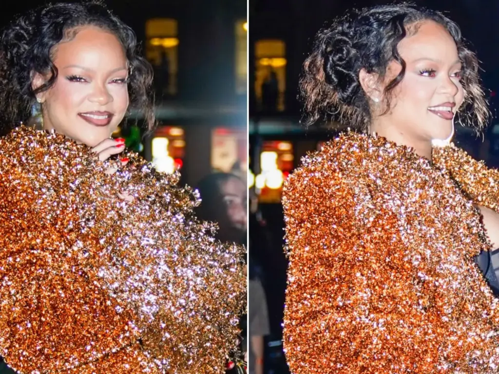 Rihanna at the Matières Fécales Spring 2027 fashion show