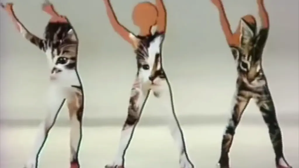 Ballet Zoom dancers in vintage cat-themed television footage