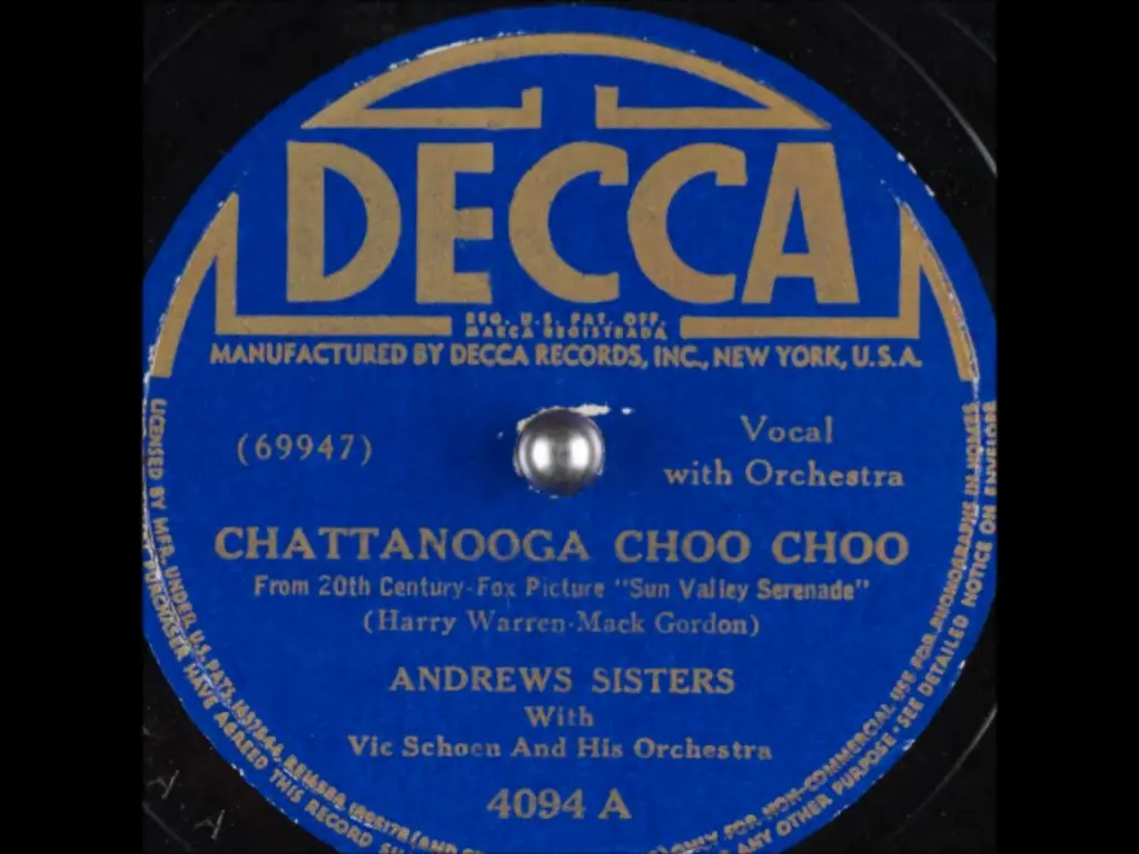 The Andrews Sisters with Vic Schoen and His Orchestra Chattanooga Choo Choo