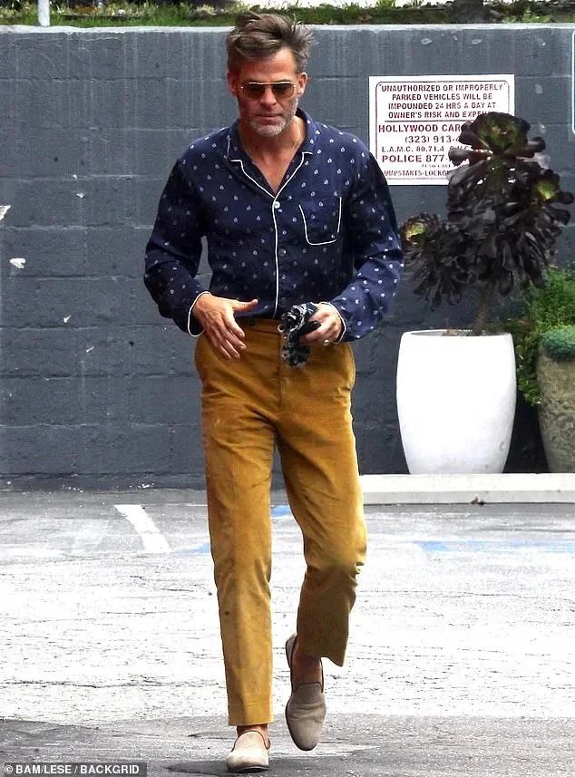 Chris Pine showing his personal approach to menswear