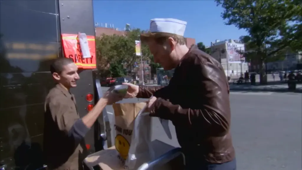 Conan O’Brien during the 2011 Chinese food delivery remote for CONAN