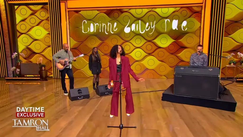 Corinne Bailey Rae performing Put Your Records On on the Tamron Hall Show