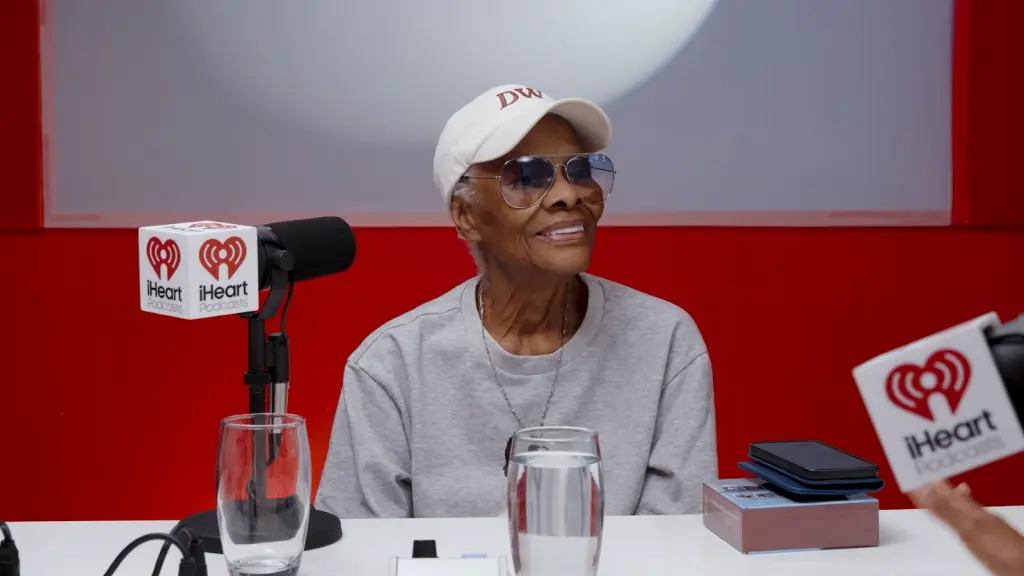Dion Warwick smiling during the Thanks Dad podcast interview
