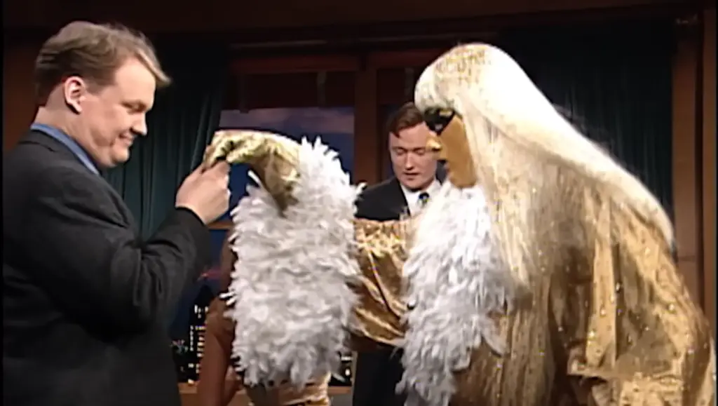 Scene from Goldust’s 1996 Late Night with Conan O’Brien appearance