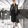 Fendi Spring Summer 2027 menswear look with long coat, fur stole and shorts