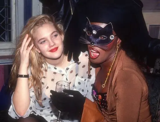 Mood Board Inspo: Drew Barrymore & Grace Jones At NYC’c Disco Party, The Limelight Nightclub