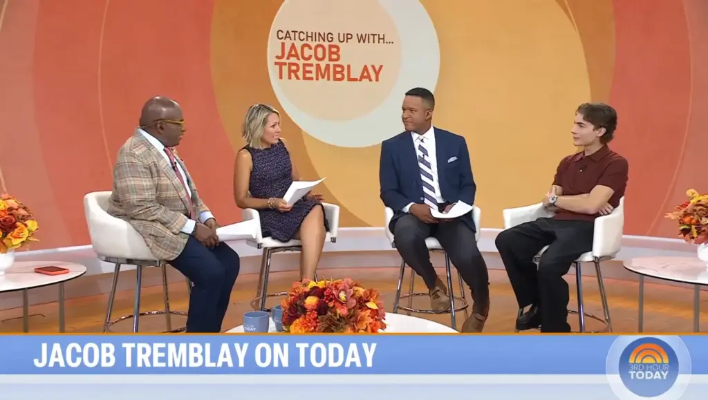 Jacob Tremblay during his NBC TODAY interview for Unabomber
