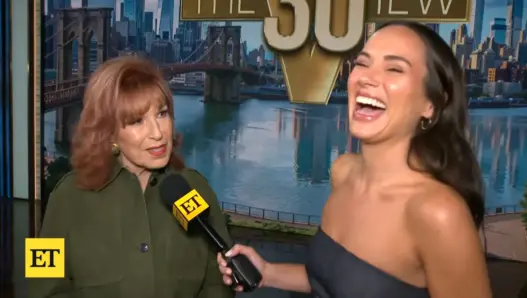 Joy Behar in the video celebrating her record-setting milestone on The View