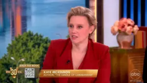 Kate McKinnon Reveals the 15-Year Journey Behind Her Final Millicent Quibb Book on The View