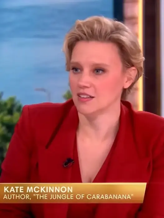 Kate McKinnon discussing her Millicent Quibb book series on The View