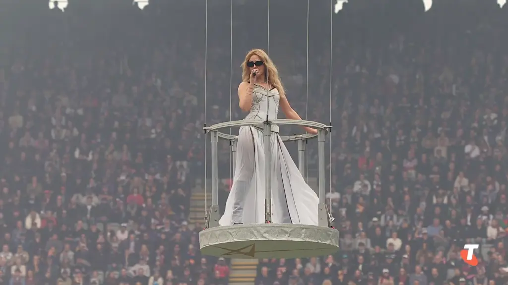 Kylie Minogue during the 2026 Toyota AFL Grand Final performance