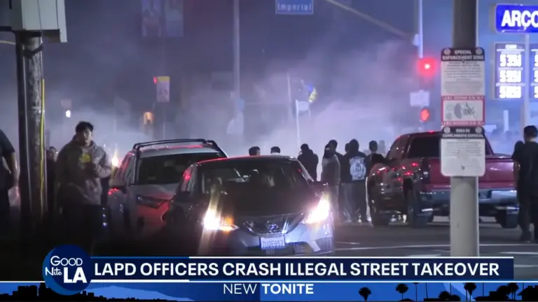 LAPD Boxes In 700-Person Street Takeover, Arrests 69 and Impounds 200 Cars