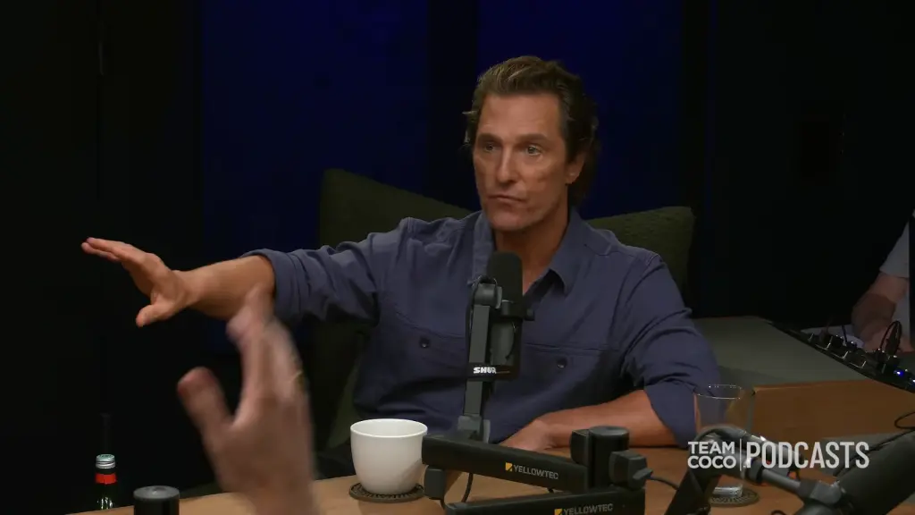 Conan O'Brien with Matthew McConaughey and Woody Harrelson on Conan O'Brien Needs a Friend
