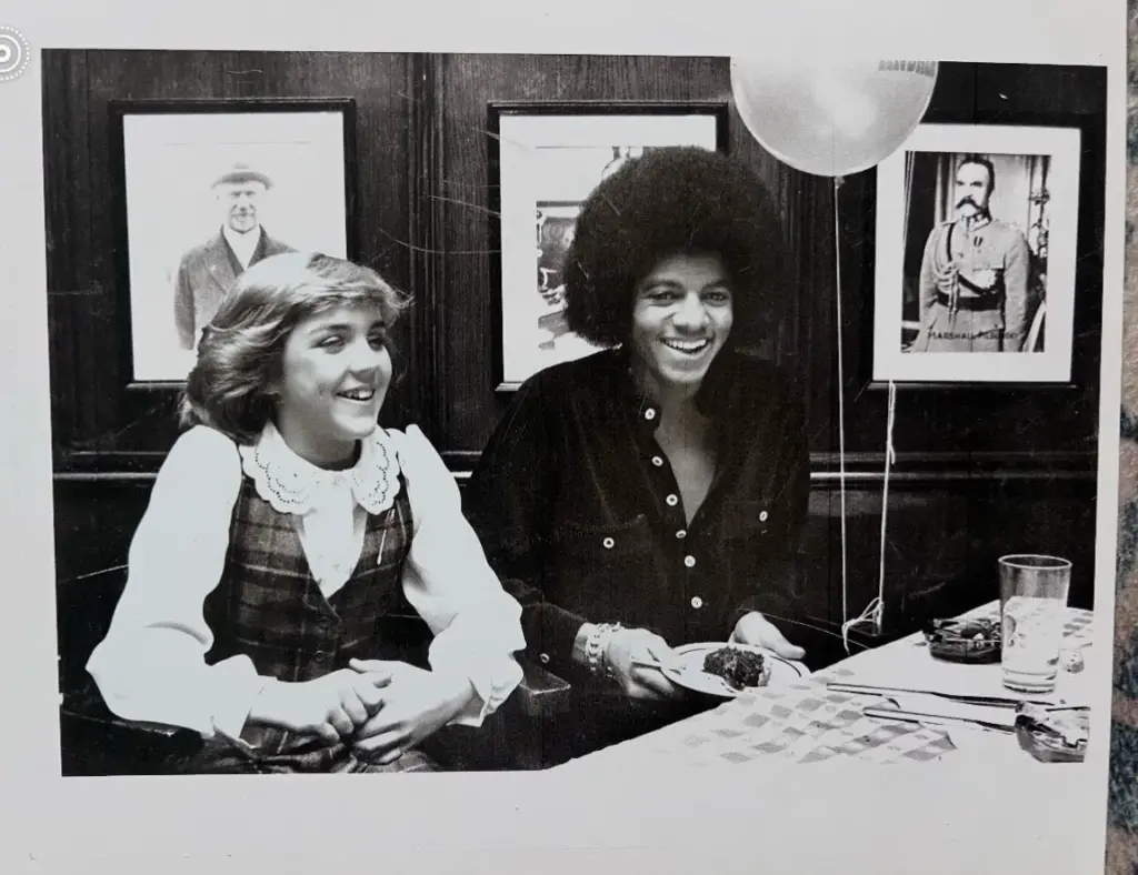 Vintage photo shared by Andrea McArdle with her Michael Jackson memory