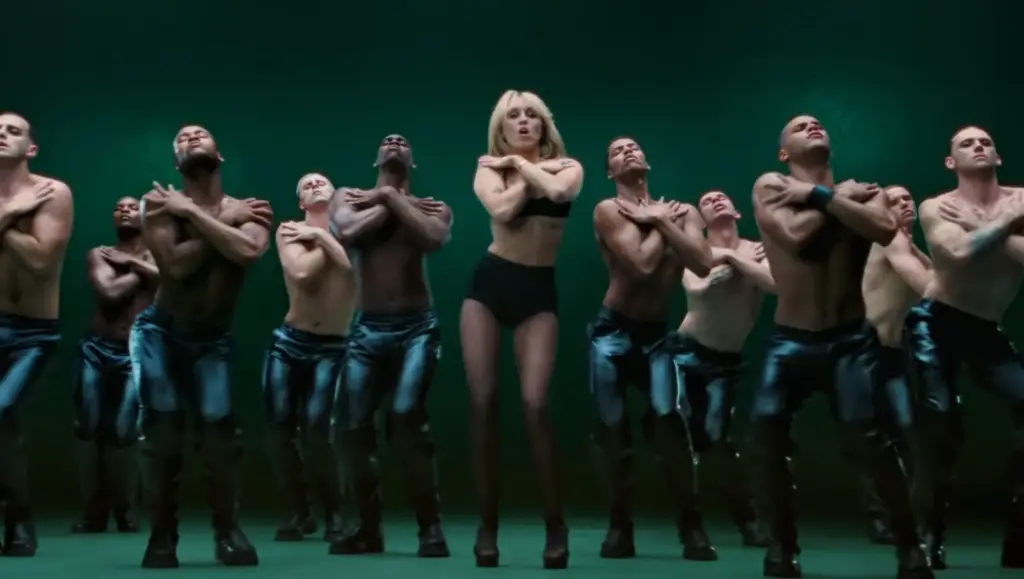 Miley in her Bass Persuades music video