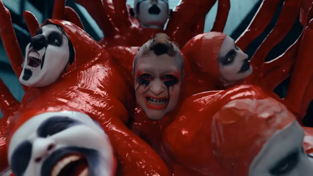 Frame from Peaches' You're Alright art film for NOWNESS on the streets of Paris