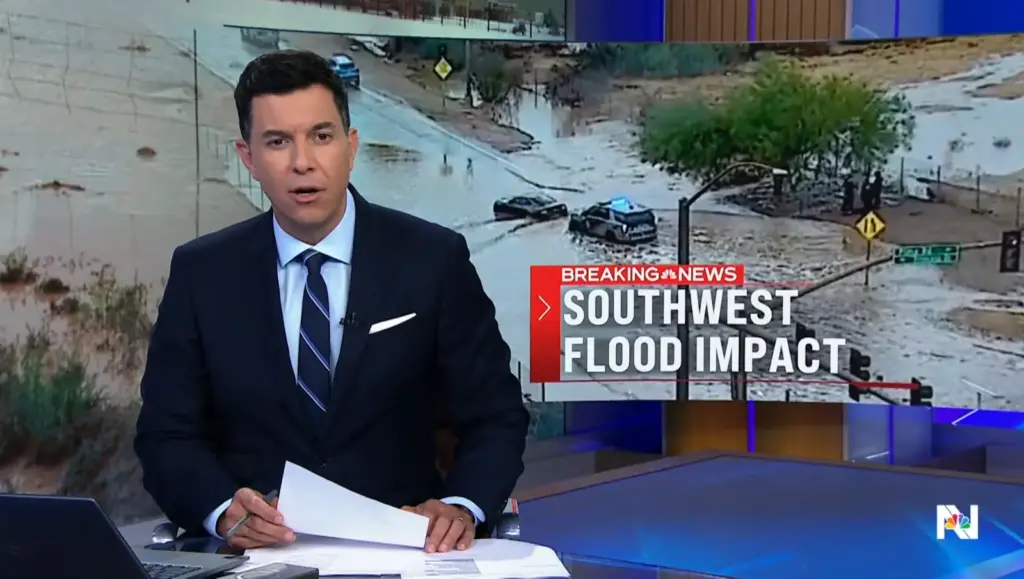 NBC Nightly News with Tom Llamas September 17 episode scene