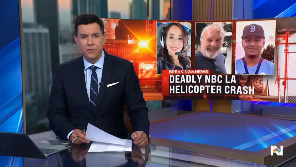 Scene from NBC Nightly News with Tom Llamas September 17 episode