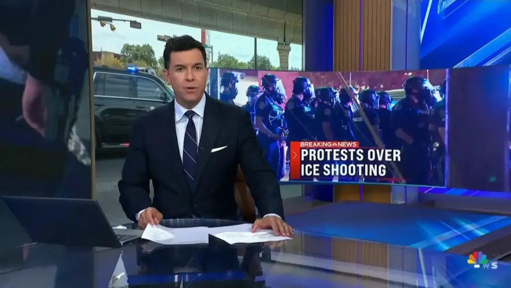 News footage from NBC Nightly News with Tom Llamas September 21, 2026