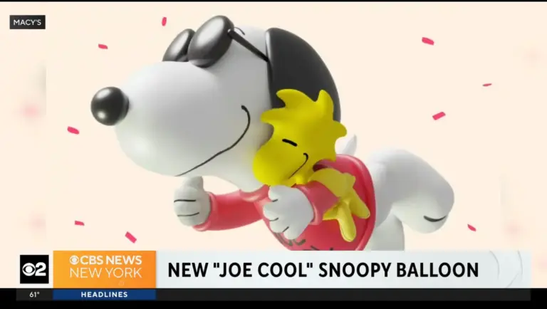 Present- Day Development’s: Macy’s Thanksgiving Day Parade Unveiling New Snoopy “Joe Cool” Balloon