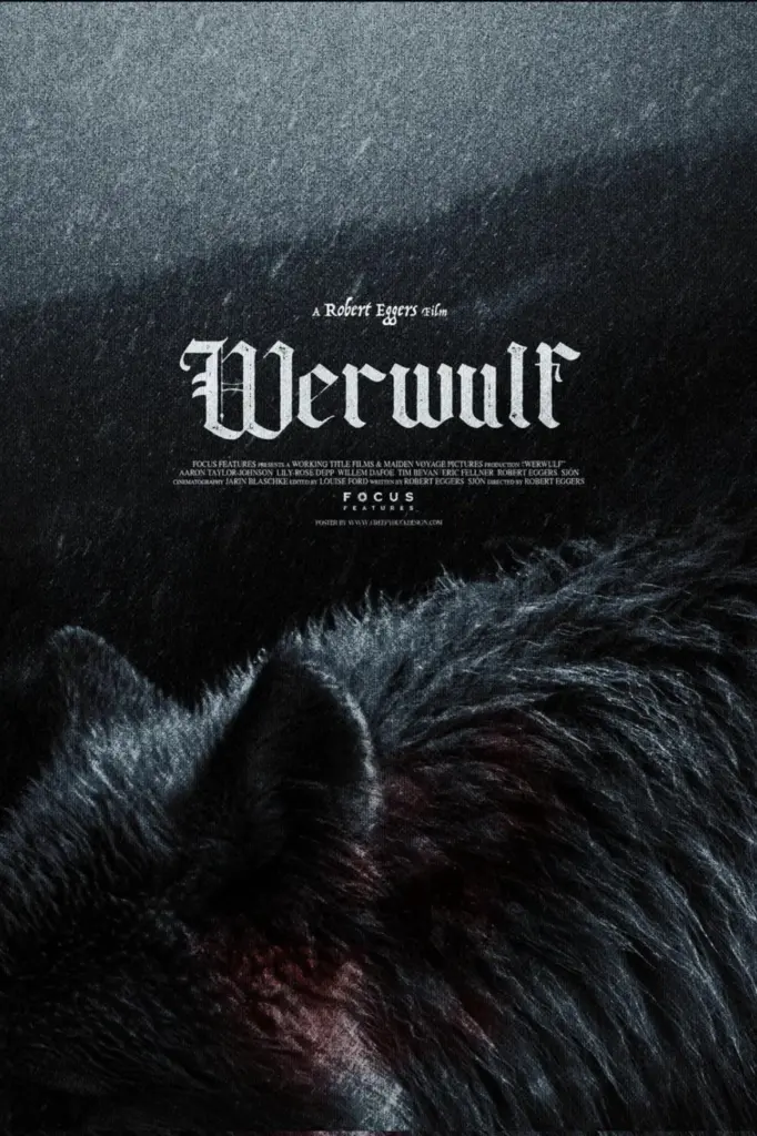 Official theatrical poster for Robert Eggers' Werwulf