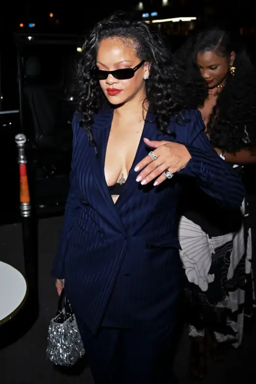 Rihanna in Paris after attending Céline Dion's September 16 residency concert
