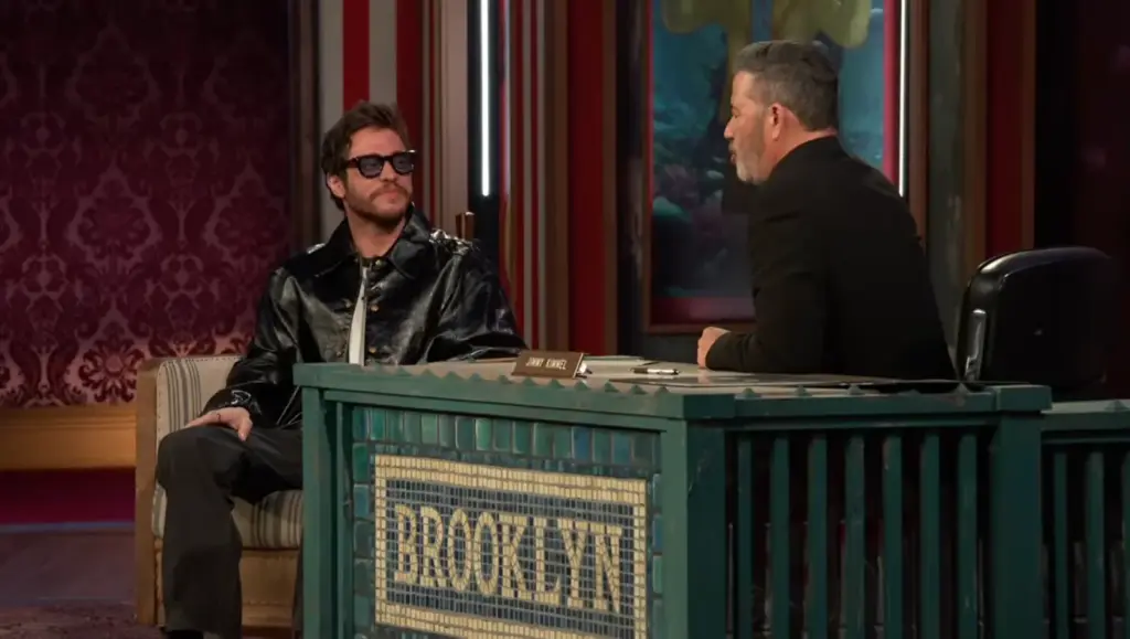 Pete Davidson during his Jimmy Kimmel Live interview