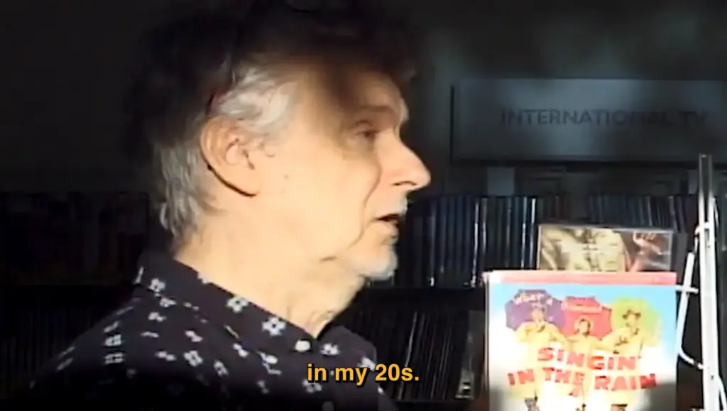Michel Gondry and Jack Black browsing films at Vidiots