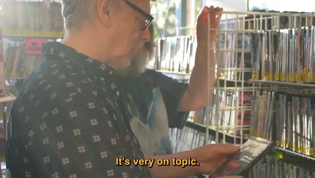 Michel Gondry and Jack Black featured in Vidiots Rent-A-Stack