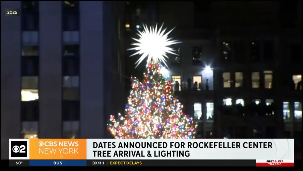 Rockefeller Center during the holiday season