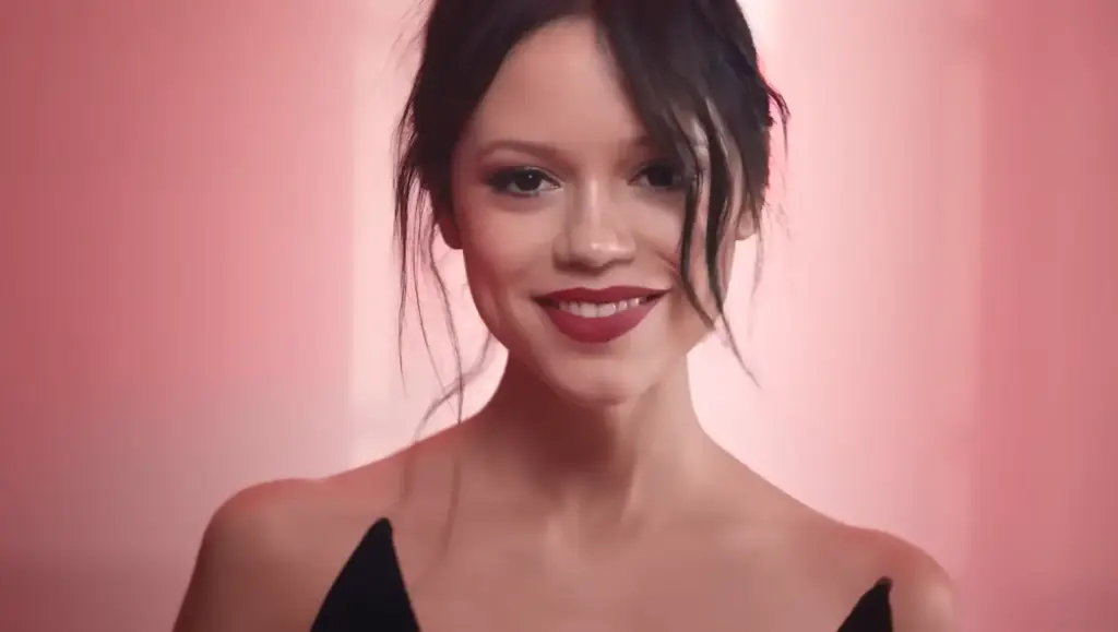 Dior Rouge Dior On Stage Ink Blur Matte campaign featuring Jenna Ortega