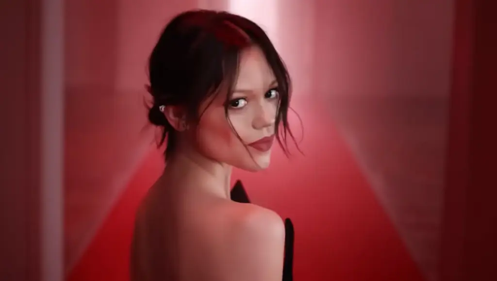 Jenna Ortega in Rouge Dior On Stage Ink Blur Matte imagery