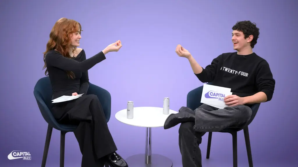 Sadie Sink and Noah Jupe in their Capital Buzz Romeo and Juliet interview