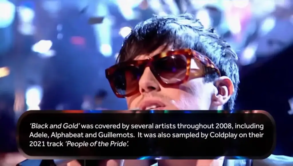 Sam Sparro performing “Black and Gold” on Top of the Pops