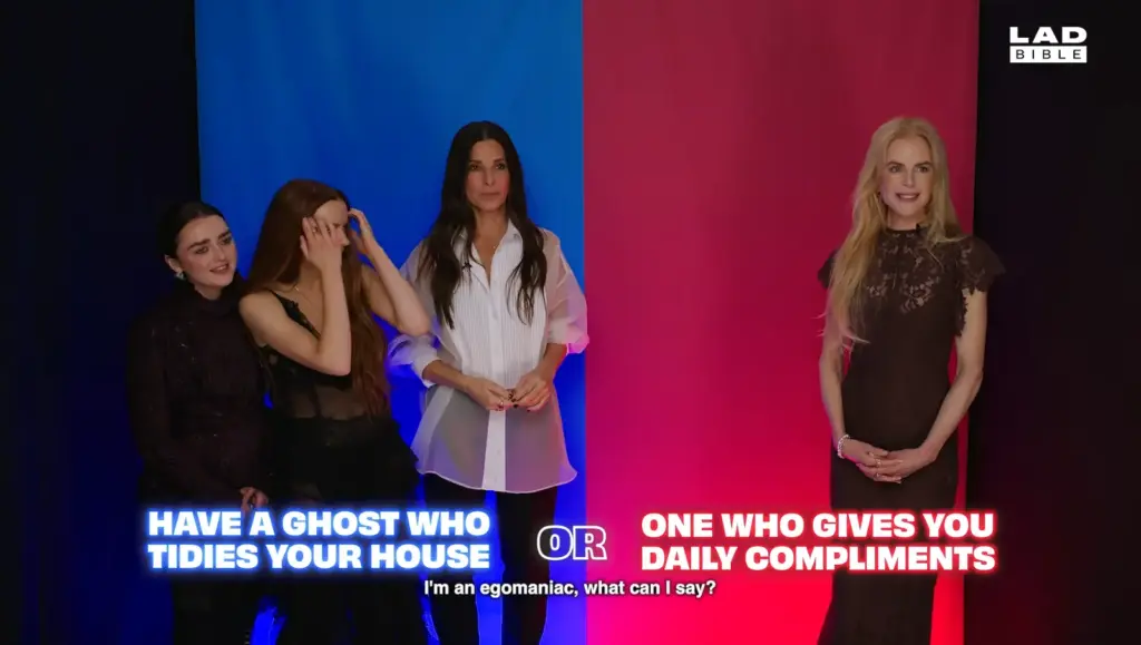 Practical Magic 2 cast playing Would You Rather for LADbible Entertainment