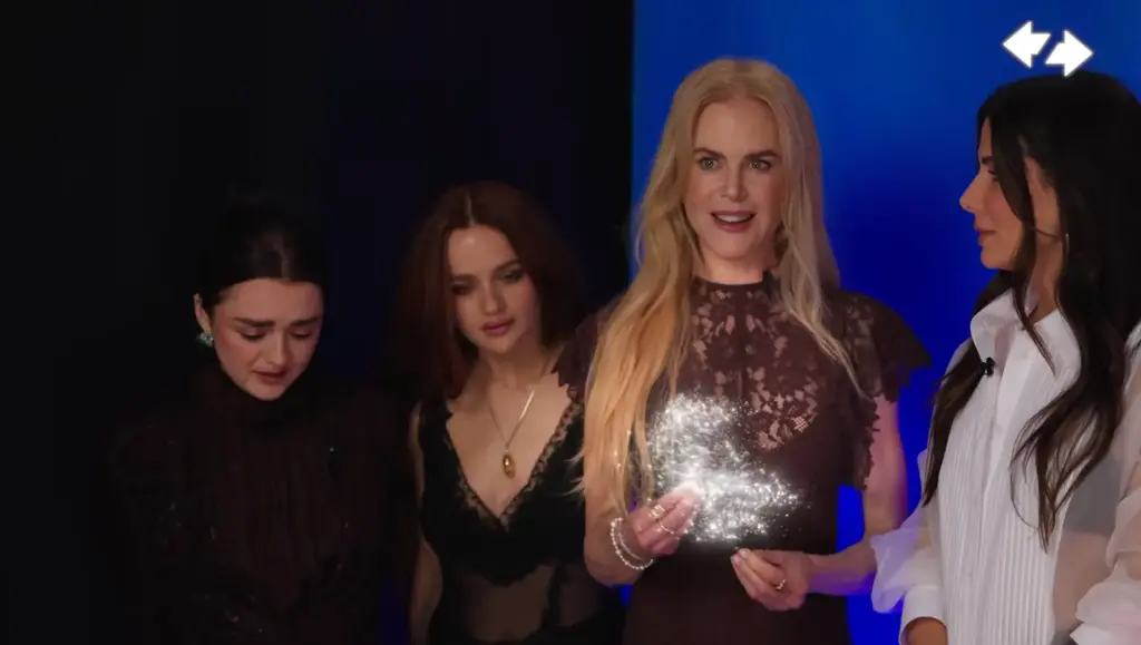 Nicole Kidman and the Practical Magic 2 cast in LADbible Entertainment's Would You Rather video