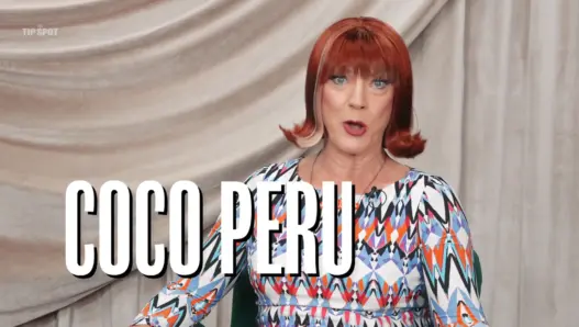 Coco Peru appearing on Moguls of Media’s The Tip Spot
