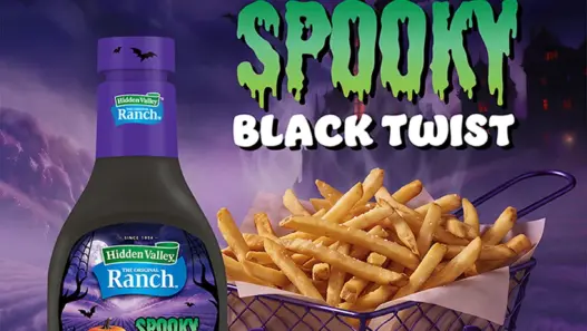 Hidden Valley Spooky Ranch black Halloween bottle