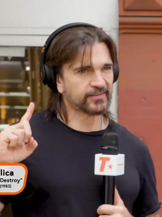 Juanes appearing on Track Star testing his music knowledge