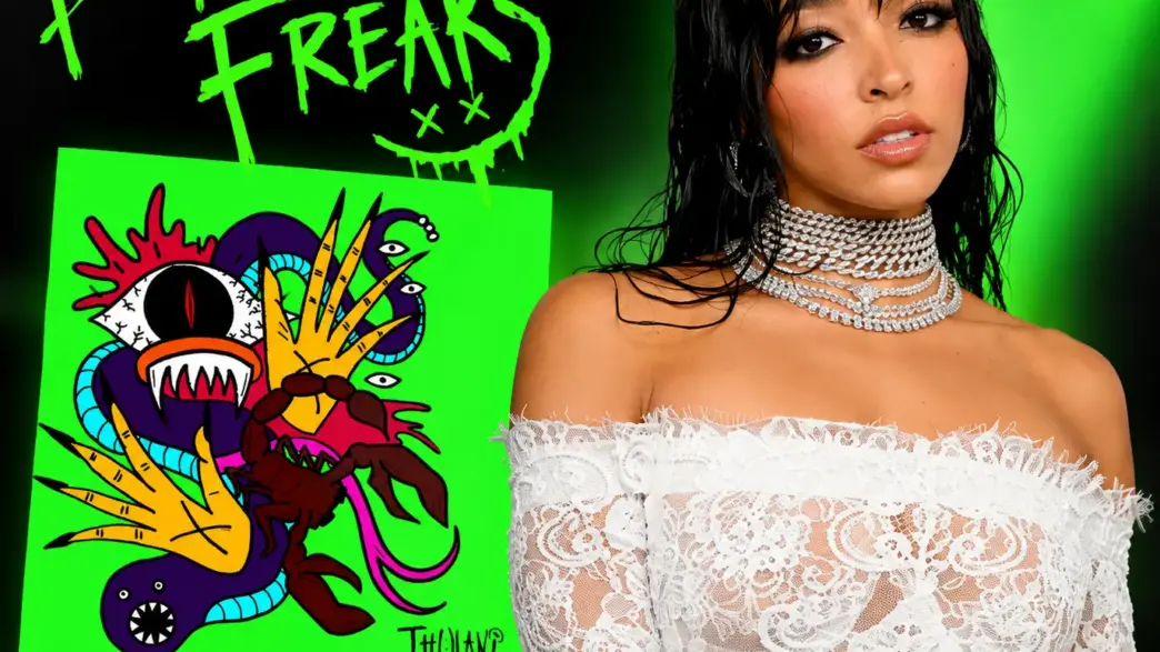 Tinashe with artwork for Thulani featuring Tinashe’s Bring Out the Freaks