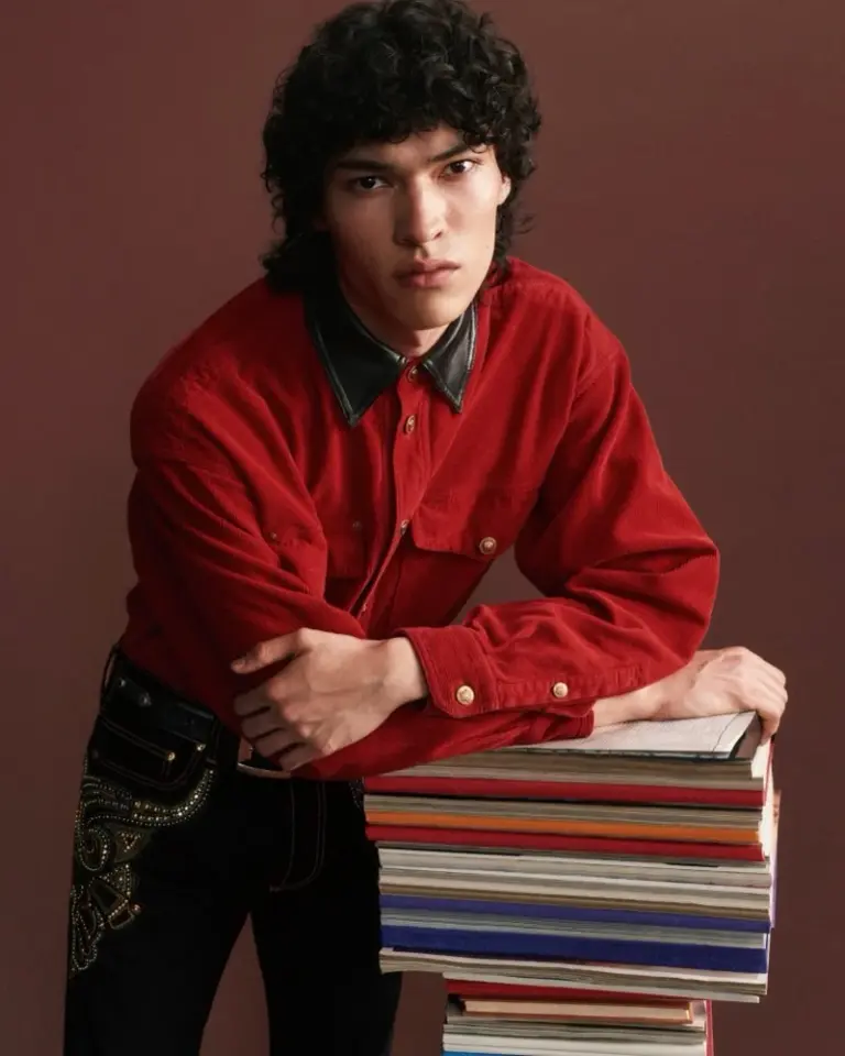 Supermodel Jackson Roodman  For Versace’s Autumn 2026