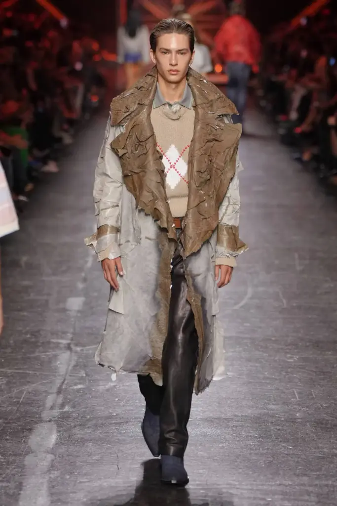 Look from the Diesel Spring Summer 2027 collection in Milan