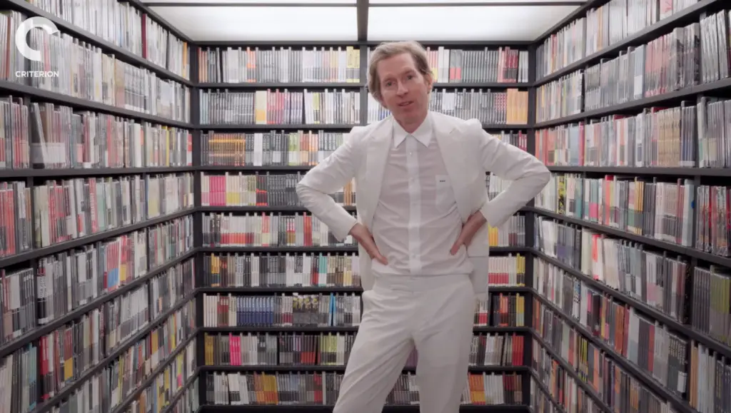 Wes Anderson inside the Criterion Mobile Closet at the Hollywood Bowl